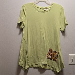 LOGO by Lori Goldstein Jade Green Top